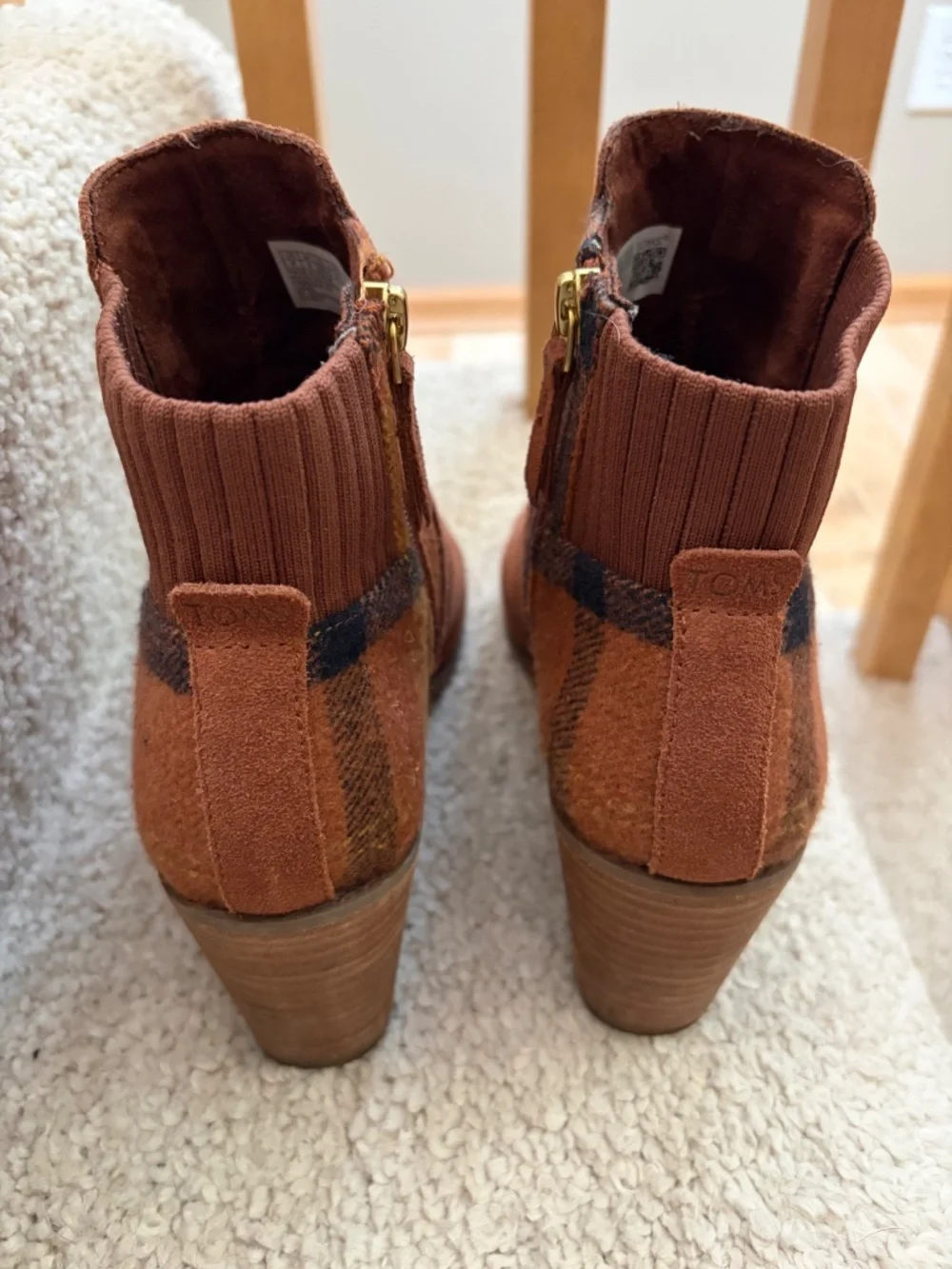 TOMS Bootie with plaid